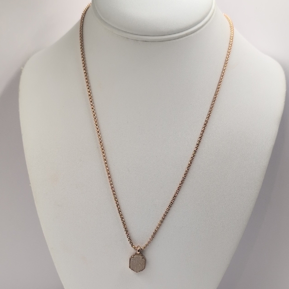 Kendra Scott Jewelry - Kendra Scott Rose Gold Drusy Hexagon Necklace BB4